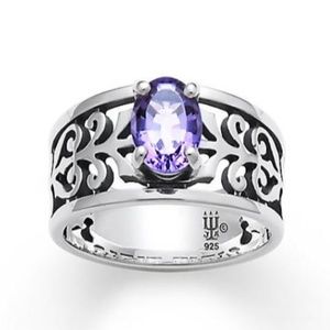 James Avery Adoree ring with amethyst